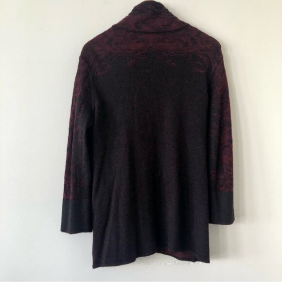 Peruvian Link Alpaca Collection button up high collar cardigan size Large - Picture 7 of 7